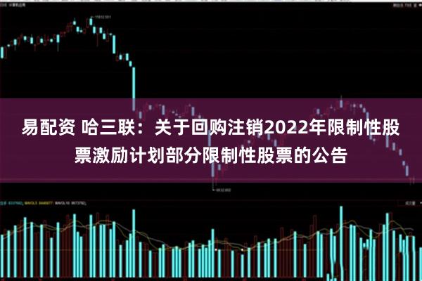 易配资 哈三联：关于回购注销2022年限制性股票激励计划部分限制性股票的公告