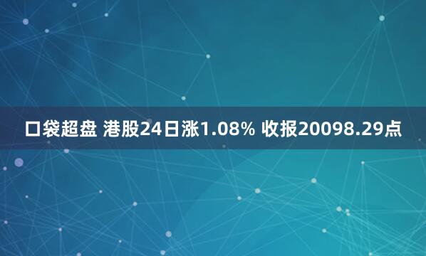 口袋超盘 港股24日涨1.08% 收报20098.29点